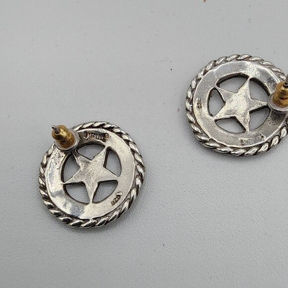 Sterling silver Star earrings - Picture 3 of 3